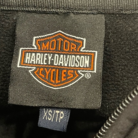 Harley-Davidson Women’s Black Softshell Jacket with Logo Zip Up Motorcycle Style - Picture 3 of 4